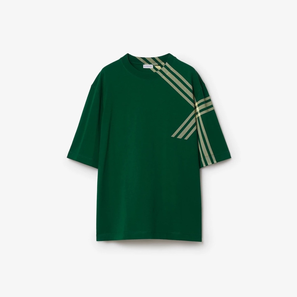 Burberry T-shirt Men Medium Size Green Authentic